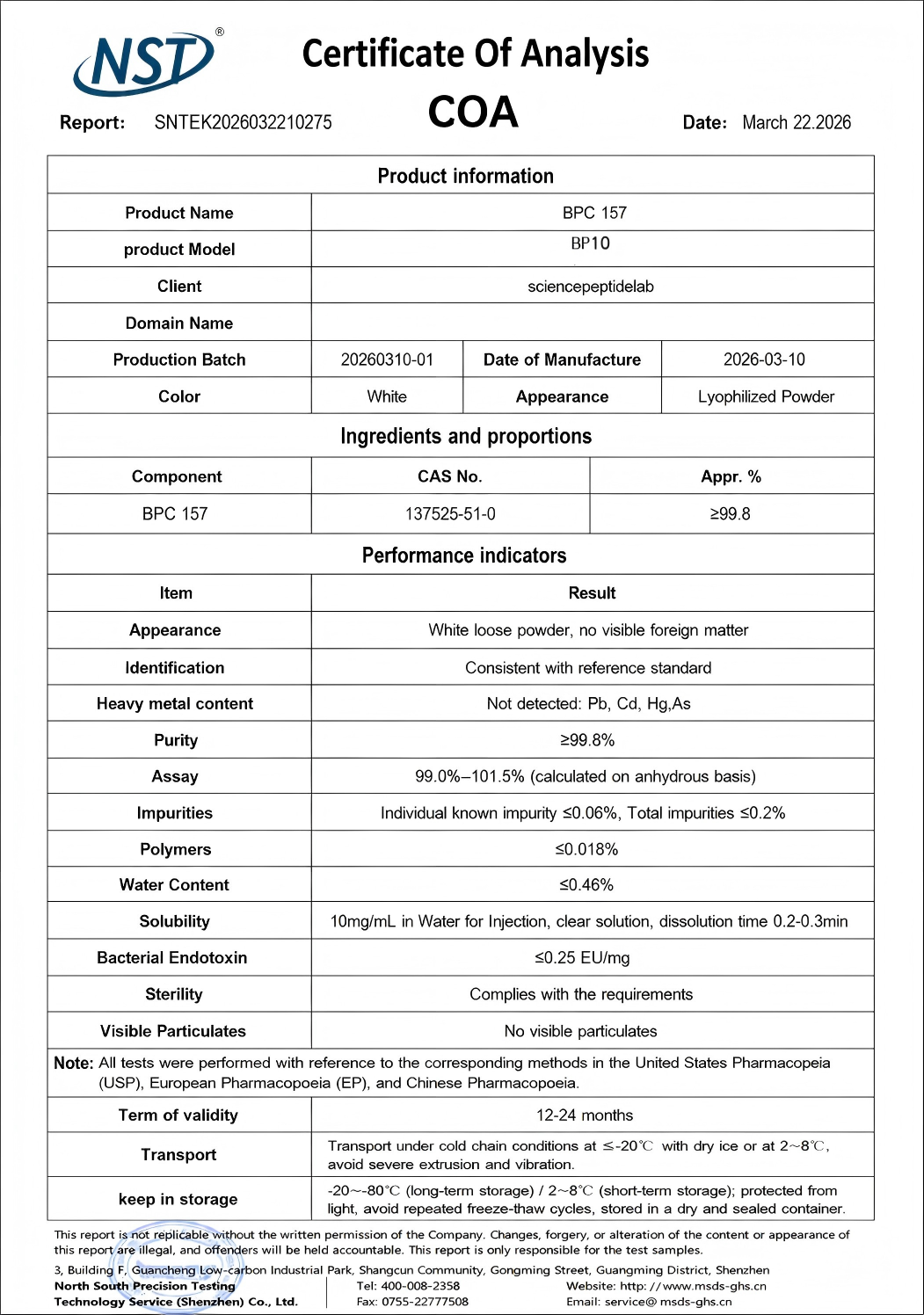 BP10 | BPC-157 10mg × 10 Vials - Image 2